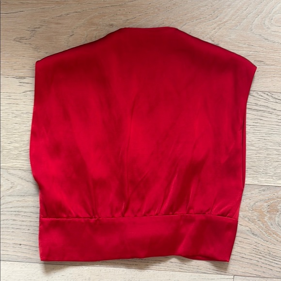 Zara Red Blouse Vibrant and Chic - Picture 2 of 3